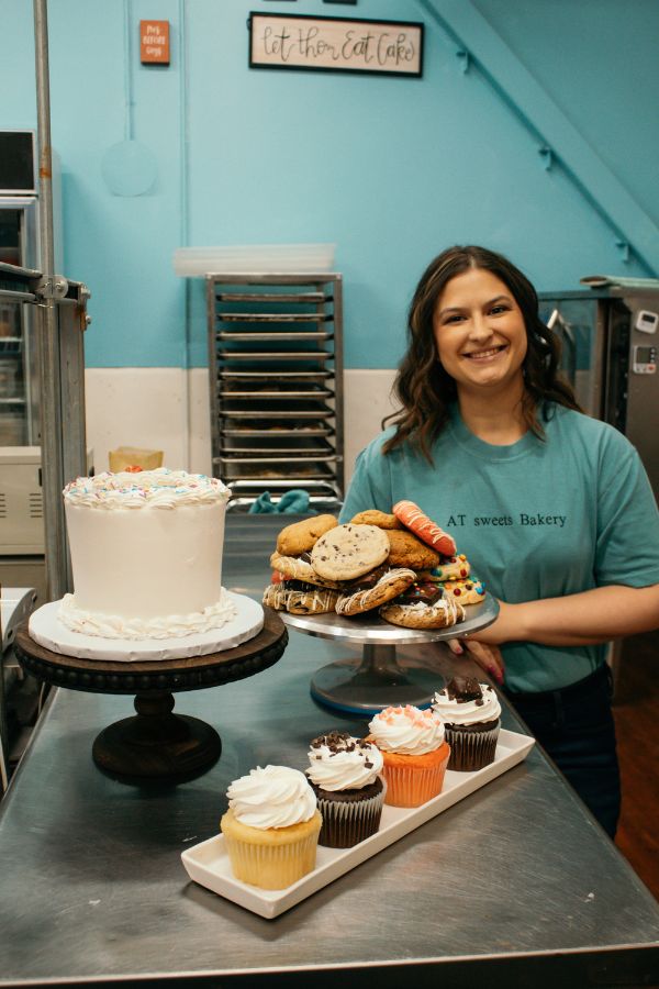 ashley traynor at sweets bakery owner
